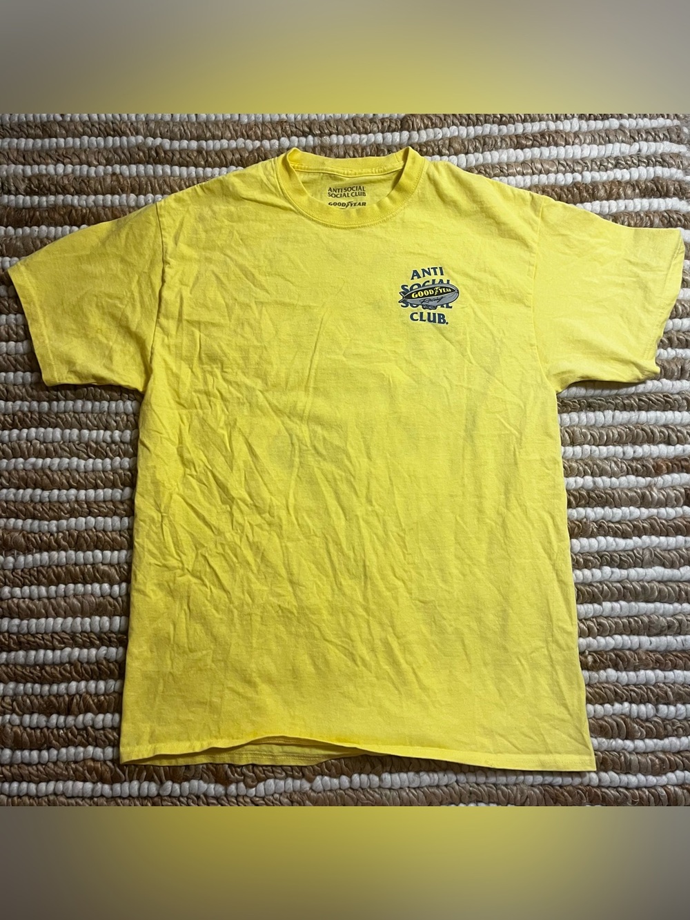 Anti Social Social Club x good year Yellow Graphic Tee